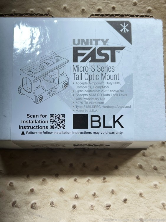 Unity Tactical FAST™ Micro-S Mount - Black-img-0
