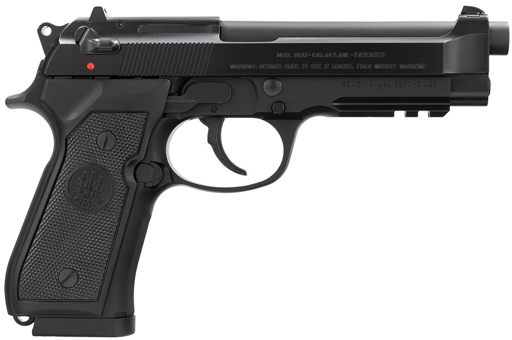Beretta 96A1  40 S&W Caliber with 4.90 Barrel, 10+1 Capacity, Overall Black-img-0