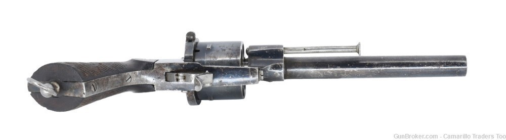 RARE Spanish Military Pinfire Revolver 12mm Elola Eibar Antique Pin Fire-img-4