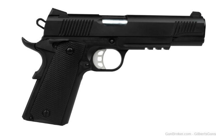 Tisas 1911 Duty 9mm Black Pistol With Tactical Rail & Ambi Safety-img-0