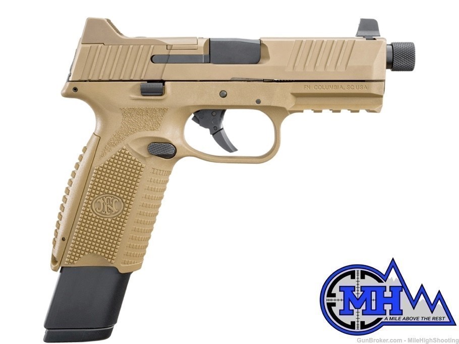 FN 509 Tactical 9mm NMS FDE/FDE NS (1) 17rd Mag (1) 24rd Mag OR - 66-100373-img-2