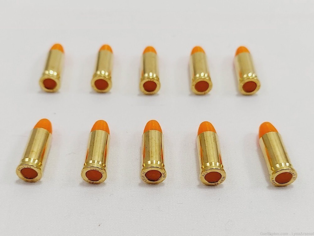 25 ACP Brass Snap caps / Dummy Training Rounds - Set of 10 - Orange-img-3
