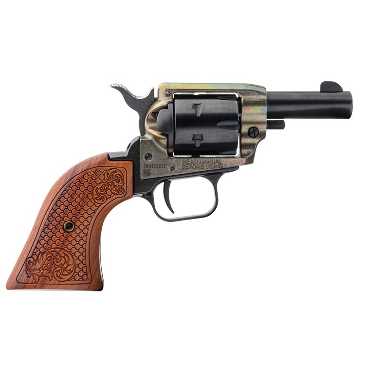 Heritage Barkeep 22 LR Custom Scroll Wood Grips Revolver-img-0