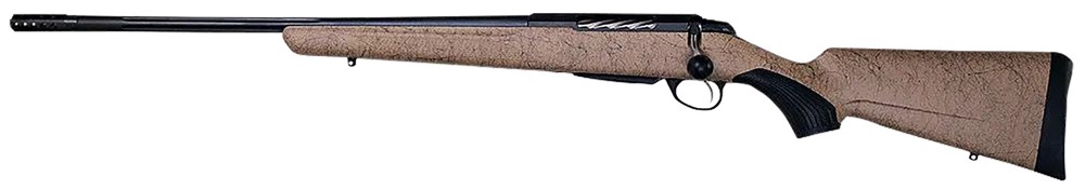 Tikka T3x Lite 7mm Rem Mag Rifle 24.30 Black Webbed Tan Roughtech Stock LH -img-0