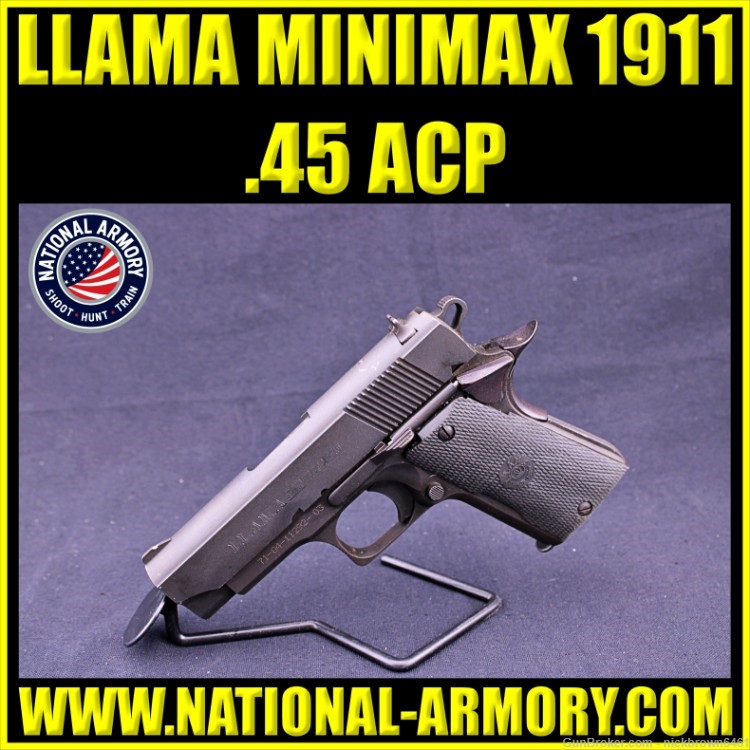 LLAMA MINIMAX X 45 1911 45 ACP 3.5" PARKERIZED M1911 FABRINOR LEGUTIANO-img-0