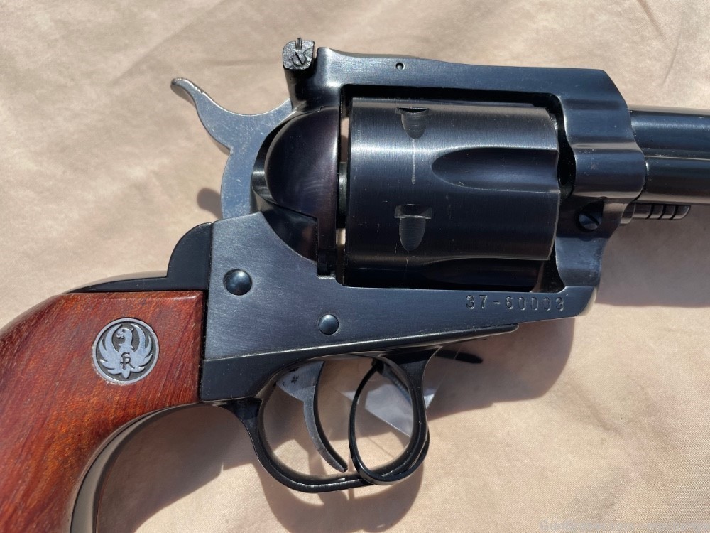 Ruger New Model Blackhawk 357 Magnum Revolver Blued Nice with Holster-img-3