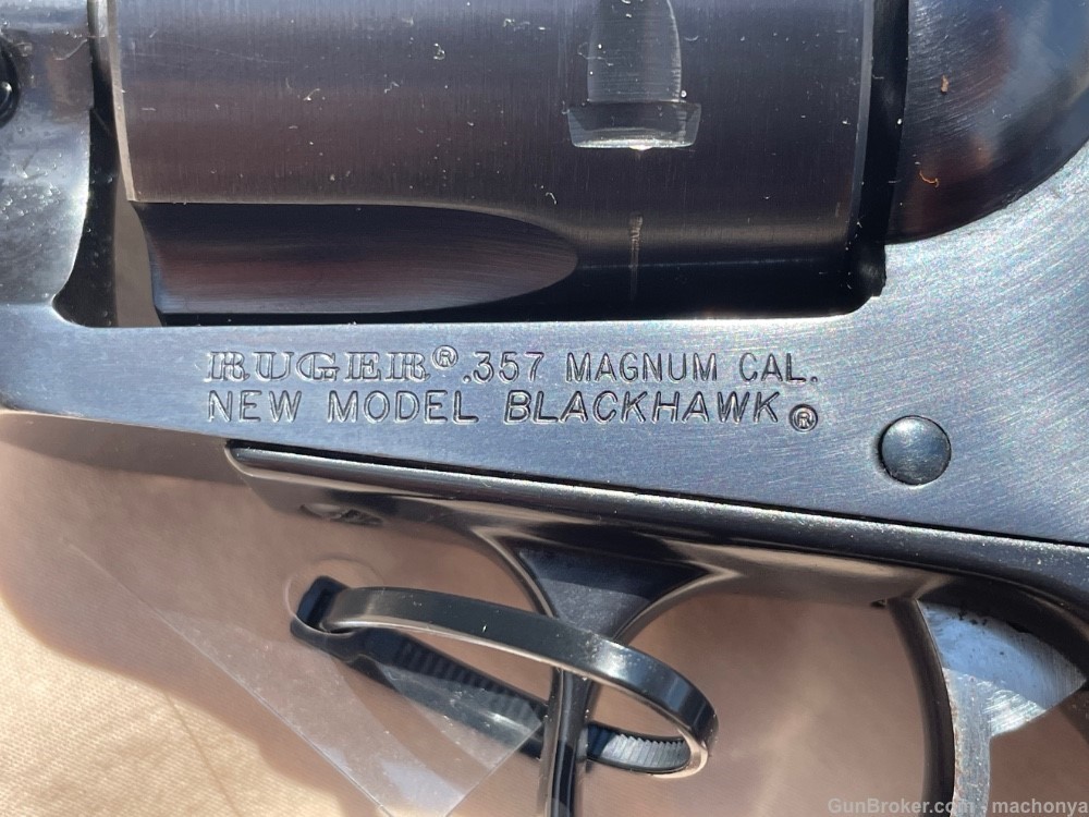 Ruger New Model Blackhawk 357 Magnum Revolver Blued Nice with Holster-img-17