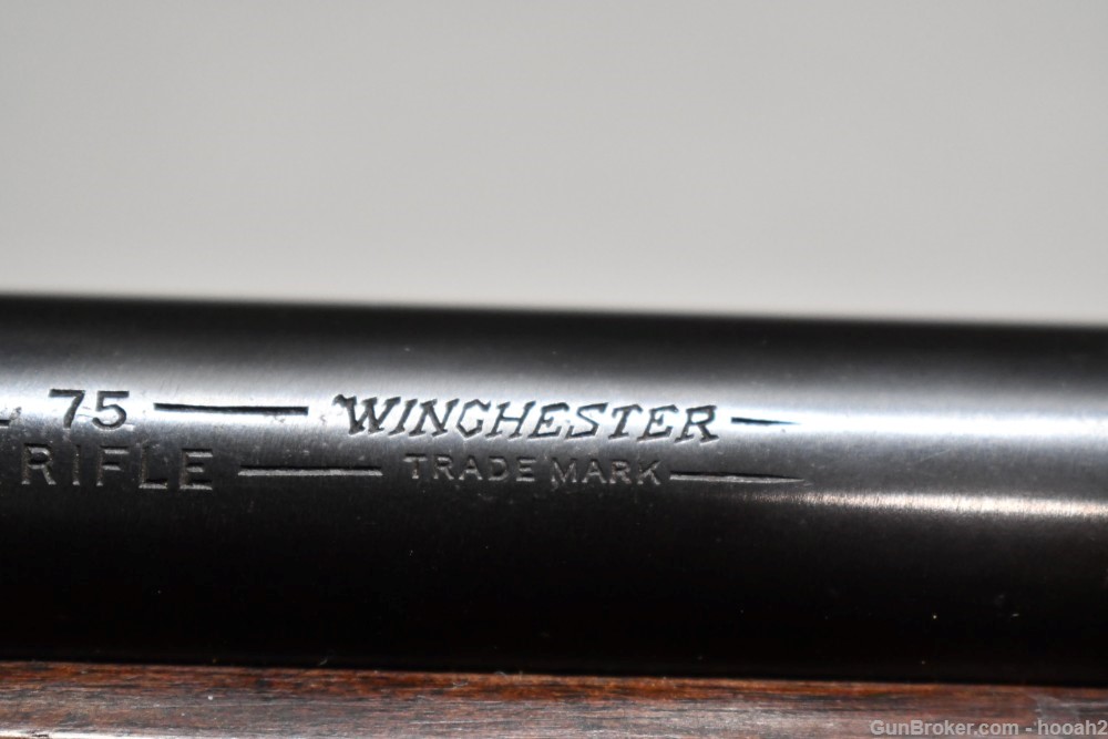 Nice Winchester Model 75 Target Bolt Action Rifle 22 LR Redfield 1940s C&R-img-41