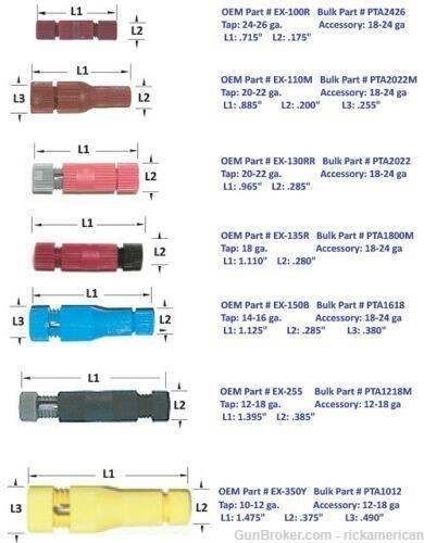 Posi-Tap Re-usable WIRE TAP (EX-110M) 20-22 Awg, 20 PACK PTA2022Mx20 NEW!-img-2