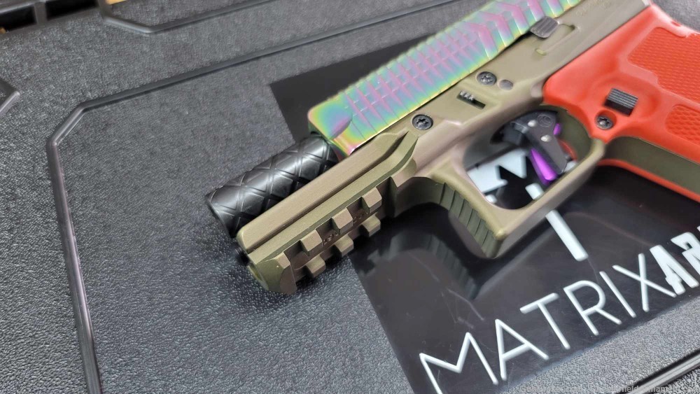 Matrix Arms MX19 Aluminum frame 9MM pistol 3lb Timney Alpha Trigger -img-13