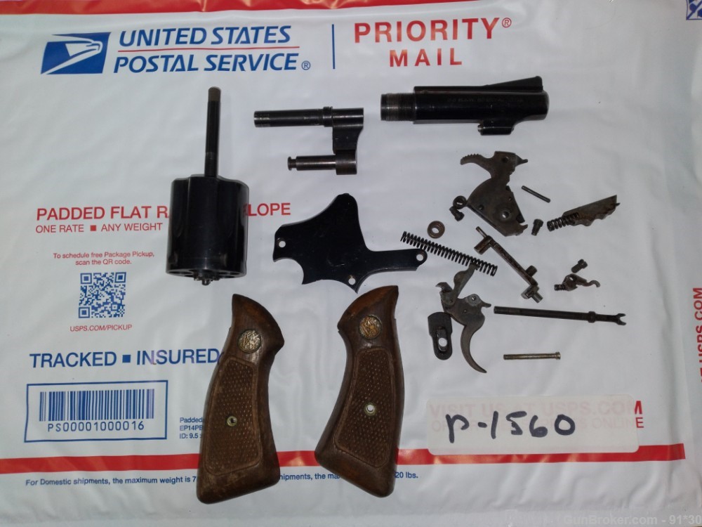 S&W PARTS LOT  .38 SPCL 5 SHOT UNMARKED SIDEPLATE  DAN WESSON (?) P-1560-img-0