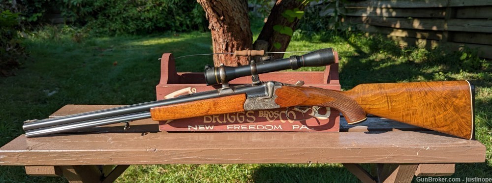 Ferlach 16 Gauge /  7×57 Mauser Over Under Shotgun Rifle Combo Franz Sodia-img-0