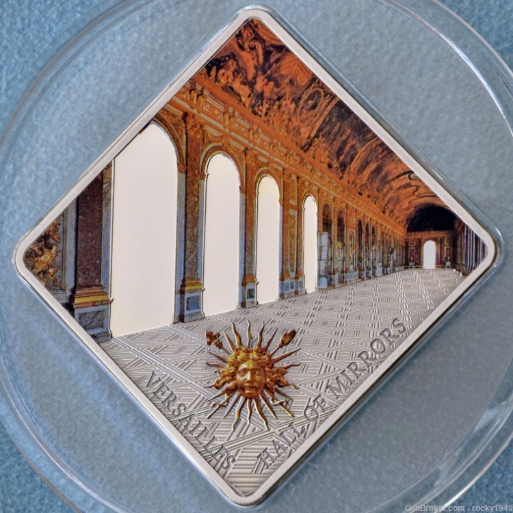 2013 Palau - Hall of Mirrors VERSAILLES 50 gram silver coin -img-0