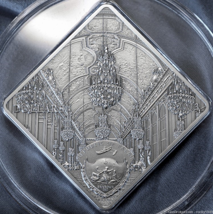 2013 Palau - Hall of Mirrors VERSAILLES 50 gram silver coin -img-1