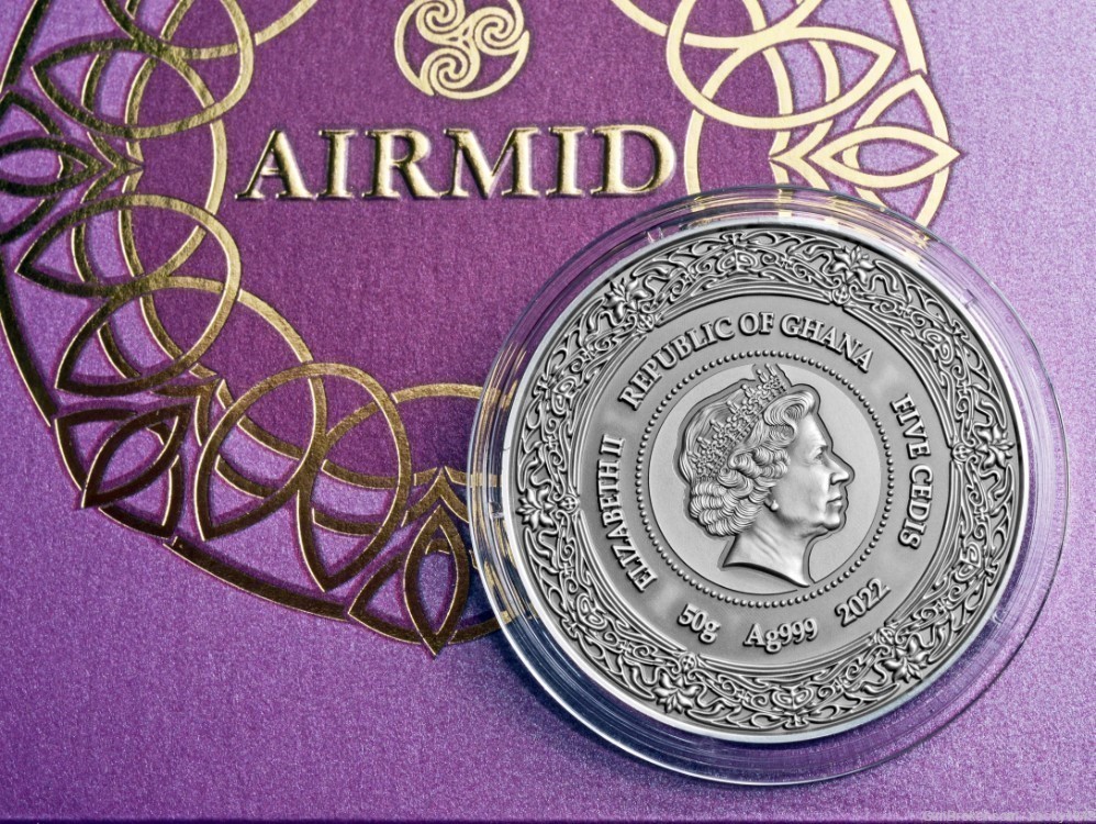 2022- Ghana - AIRMID, 7th in the Goddesses of Health series- 50 gr sikver-img-2