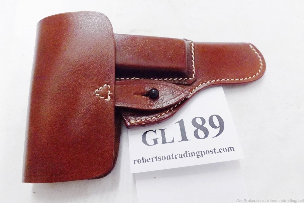 Euro Military type Leather Holster Astra 300 Ortgies Galesi .25 .32 4 in -img-6