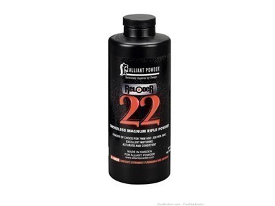 Alliant reloder 22 smokeless powder 1 pound Reloader #22 (1 lb.) No cc fee