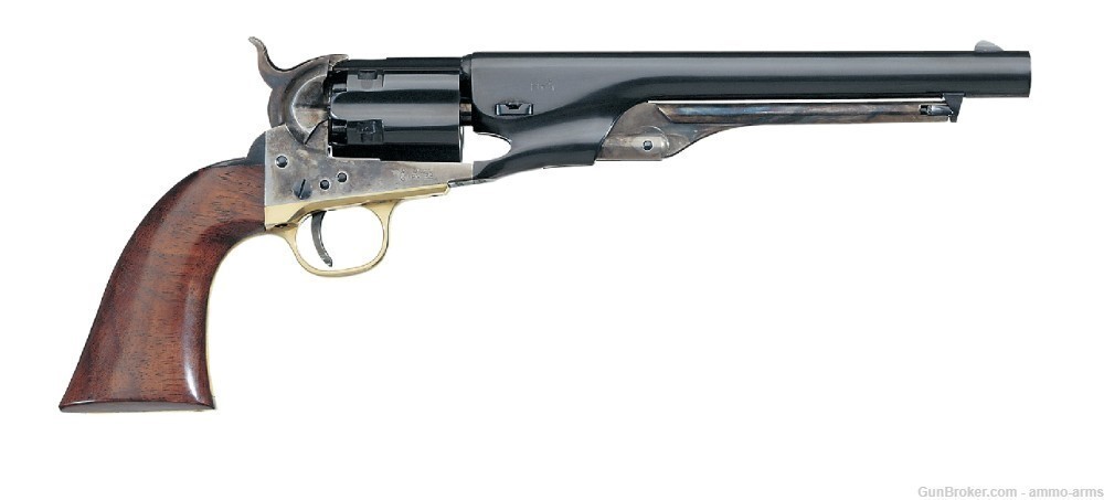 Uberti 1860 Army .44 Black Powder 8" Blued CCH 6 Rds Fluted 340410-img-1