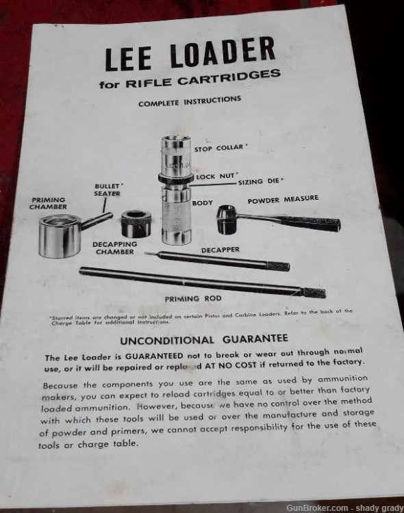 lee loader for rifle cartridges complete instructions -img-0