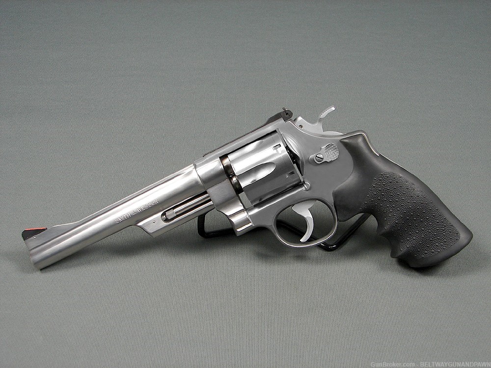 S&W Smith & Wesson 624 1st Model 44 Spl 6.5" Stainless w/Matching Box 1985-img-1