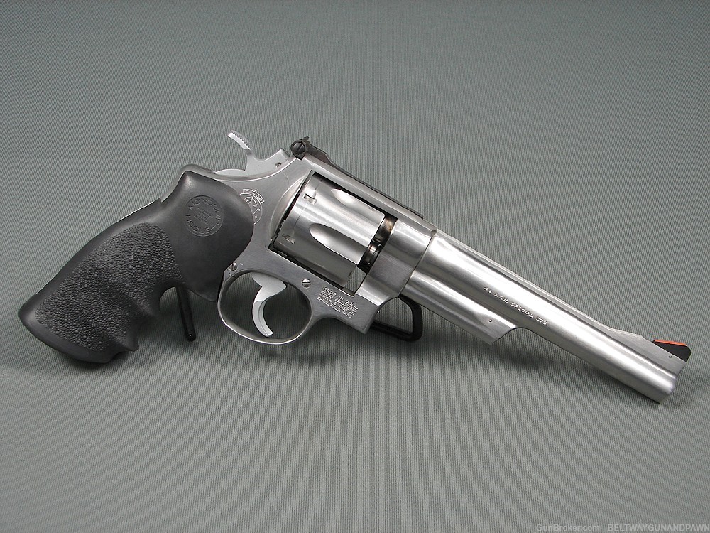 S&W Smith & Wesson 624 1st Model 44 Spl 6.5" Stainless w/Matching Box 1985-img-2