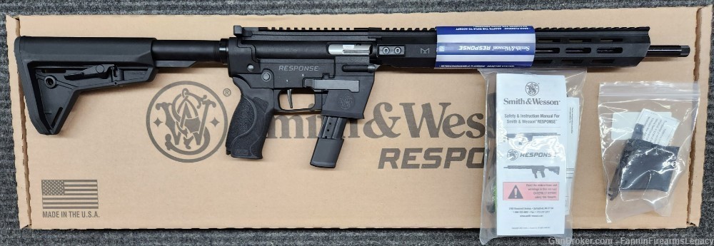 Smith & Wesson RESPONSE 9mm 23 + 1 S&W 16" 13797 AR9 Glock FREE SHIPPING-img-0