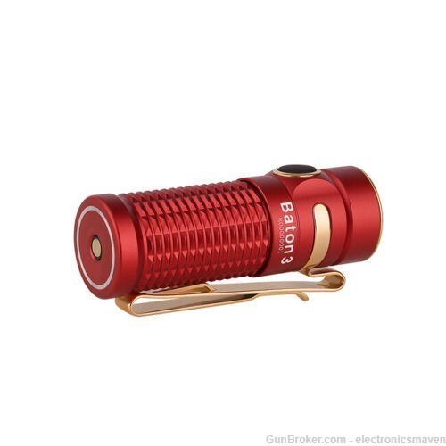 Olight Baton 3 Premium Edition Red, with Wireless Charger, 1200 Lumens-img-6