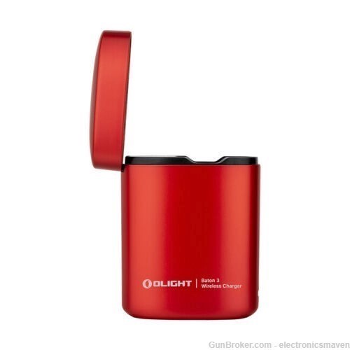 Olight Baton 3 Premium Edition Red, with Wireless Charger, 1200 Lumens-img-4