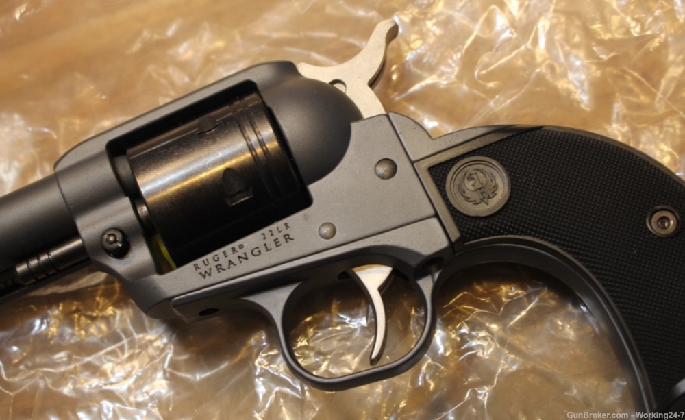 Ruger Wrangler Revolver SKU 02022, 22 LR, 4 5/8", Black Synthetic Grips-img-8