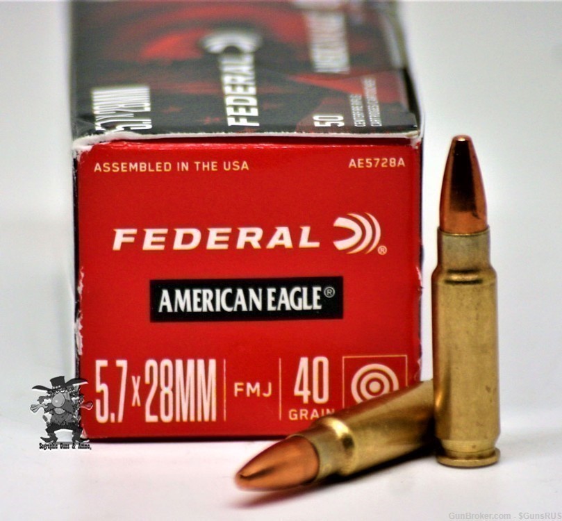  5.7X28 MM FEDERAL  AE Pistol AMMO 5.7X28MM 40GR FMJ 50-PACK-img-3