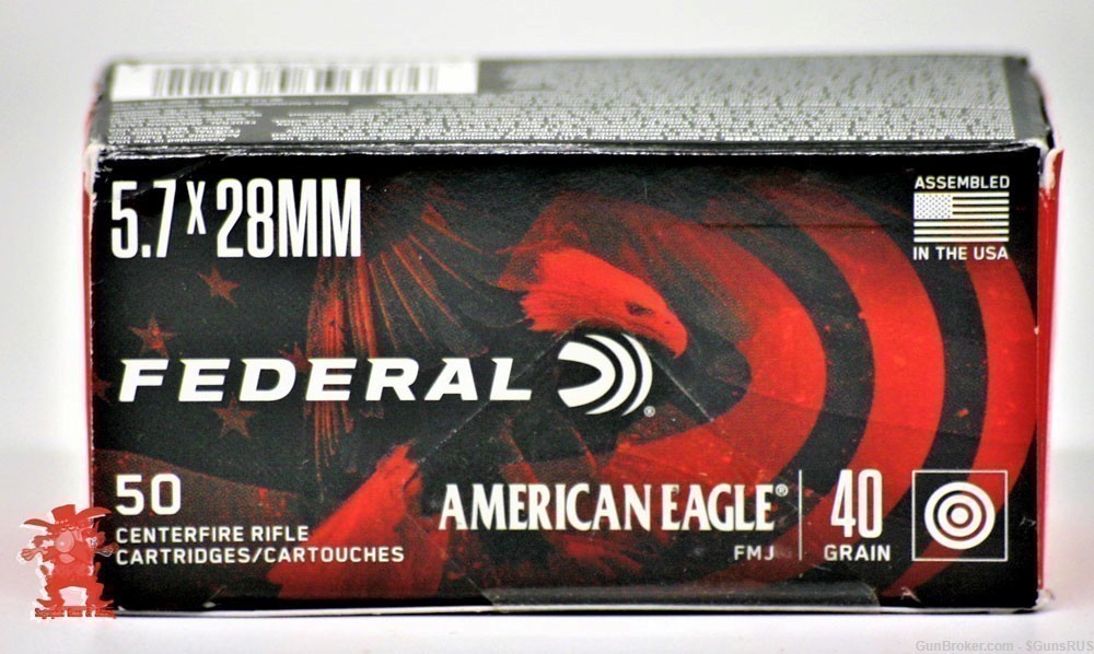  5.7X28 MM FEDERAL  AE Pistol AMMO 5.7X28MM 40GR FMJ 50-PACK-img-0