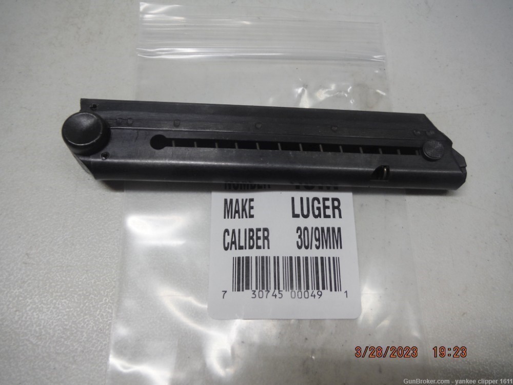  LUGER P08 1908 LUGER 9mm 30 Cal 7RD Magazine-img-0
