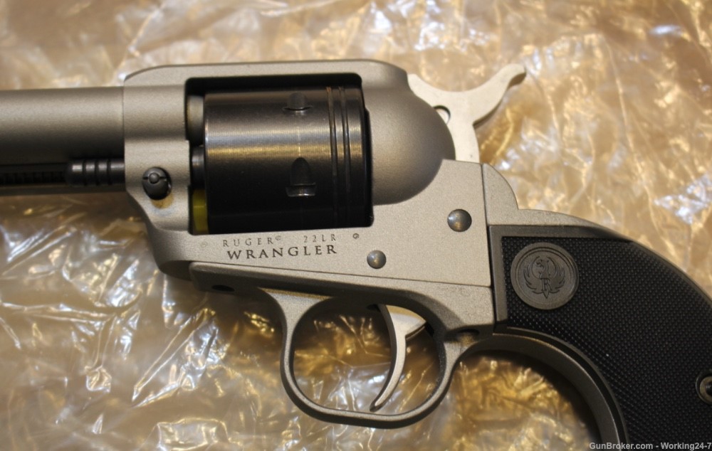 Ruger Wrangler Revolver SKU 02003, 22 LR, 4.62", Black Synthetic Grips-img-8