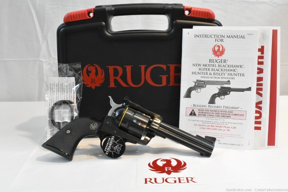 Ruger New Model Blackhawk 4 5/8 Blued 357 Magnum Revolver 0306-img-0