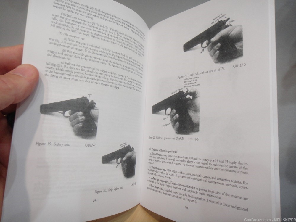 1964 Army Technical Manual TM Pistol Caliber .45 Automatic M1911A1 (G277)-img-6