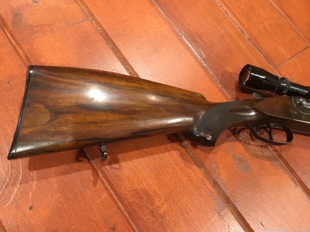 Merkel Safari Double Rifle Model 140-1 Chambered 9.3x74R Leupold 1-4 Scope-img-14