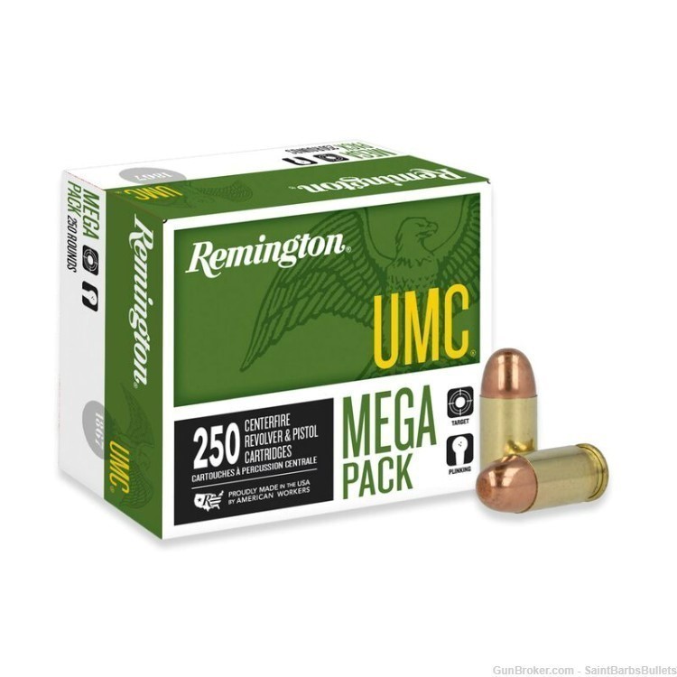 Remington UMC Handgun 380 ACP 95 Grain FMJ - 250 Rounds-img-0