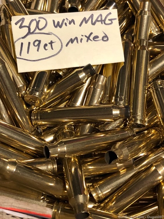 300 Winchester magnum fired brass casings-img-5