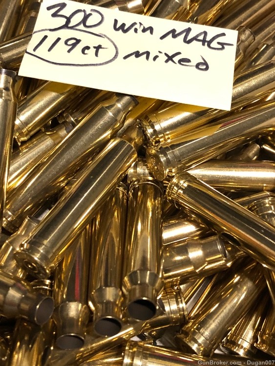 300 Winchester magnum fired brass casings-img-4