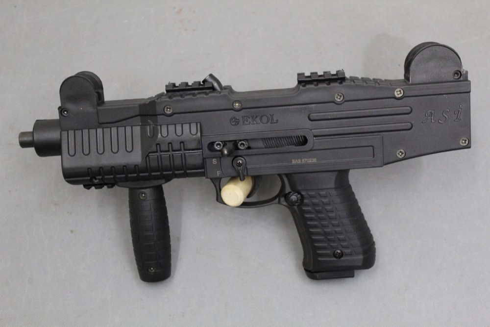 EKOL ASI Blank Fire Only 9mm Full Auto 2 mags Box-img-1