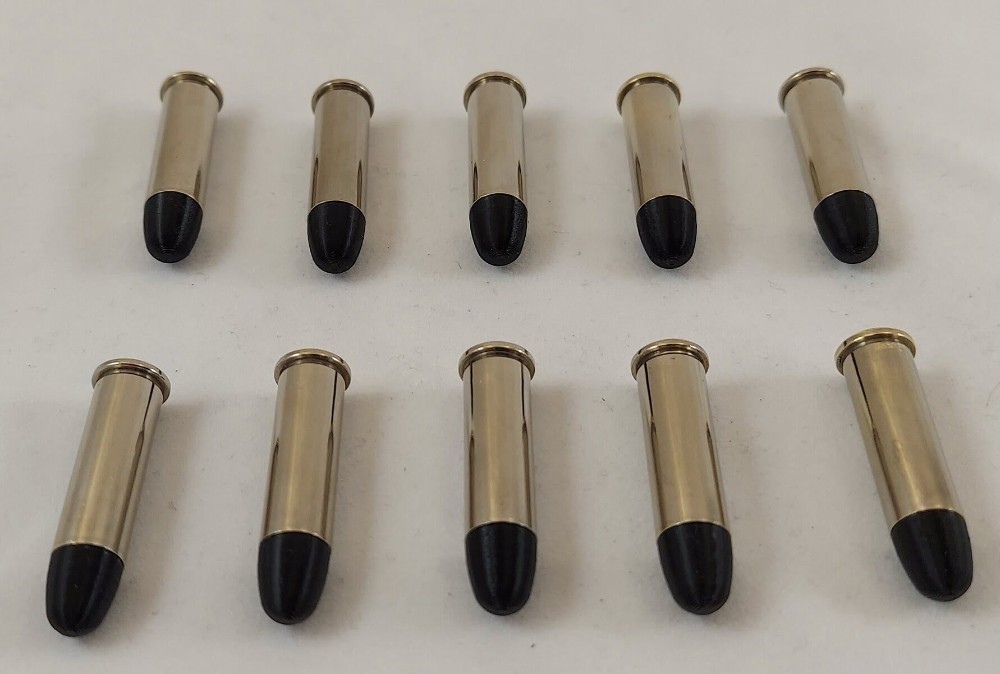 38 Special Nickel Snap caps / Dummy Training Rounds - Set of 10 - Black-img-4