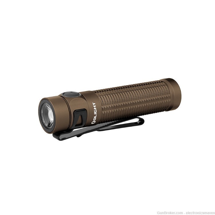 Olight Baton 3 Pro Desert Tan Rechargeable Flashlight, 1500L, Neutral White-img-0