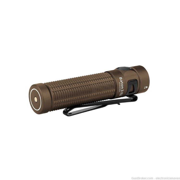 Olight Baton 3 Pro Desert Tan Rechargeable Flashlight, 1500L, Neutral White-img-6