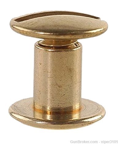 Uncle Mikes Solid Brass Chicago Screws Brass Finish Two Dozen-img-0