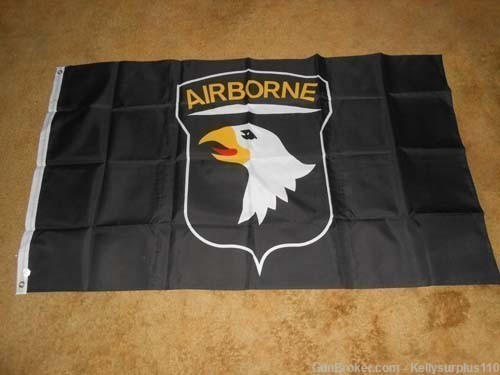 Black - 101st Airborne Division Flag - 3x5-img-0