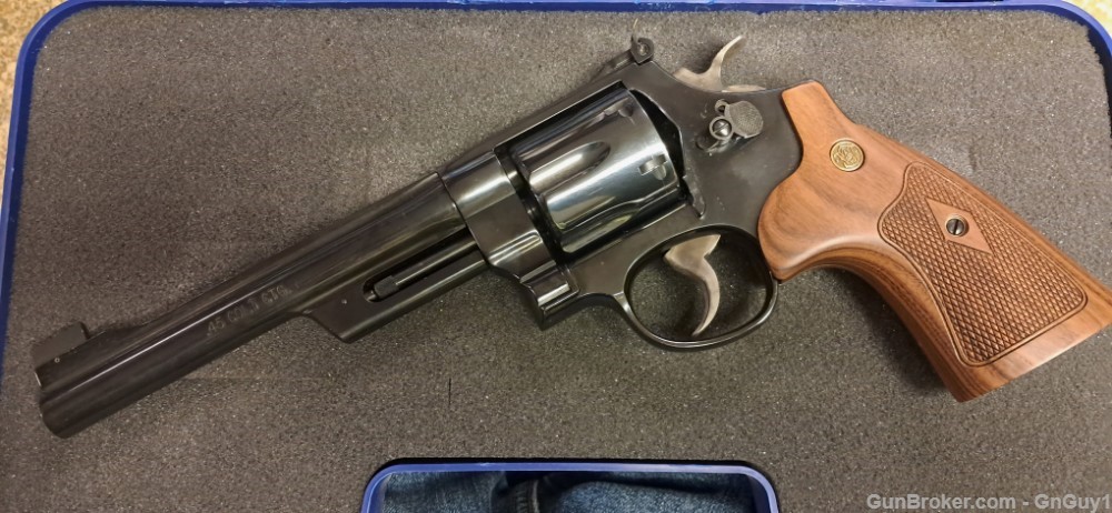 Smith Wesson 25 -15  45 Colt Revolver 6.5 barrel Adj Sight Blued .45-img-7