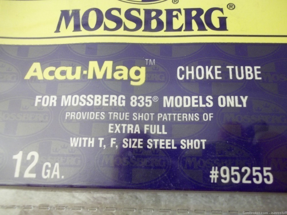 Mossberg 835 Ulti-Mag 12ga Pump Shotgun ACCU-MAG "Extra Full" Choke Tube NI-img-4