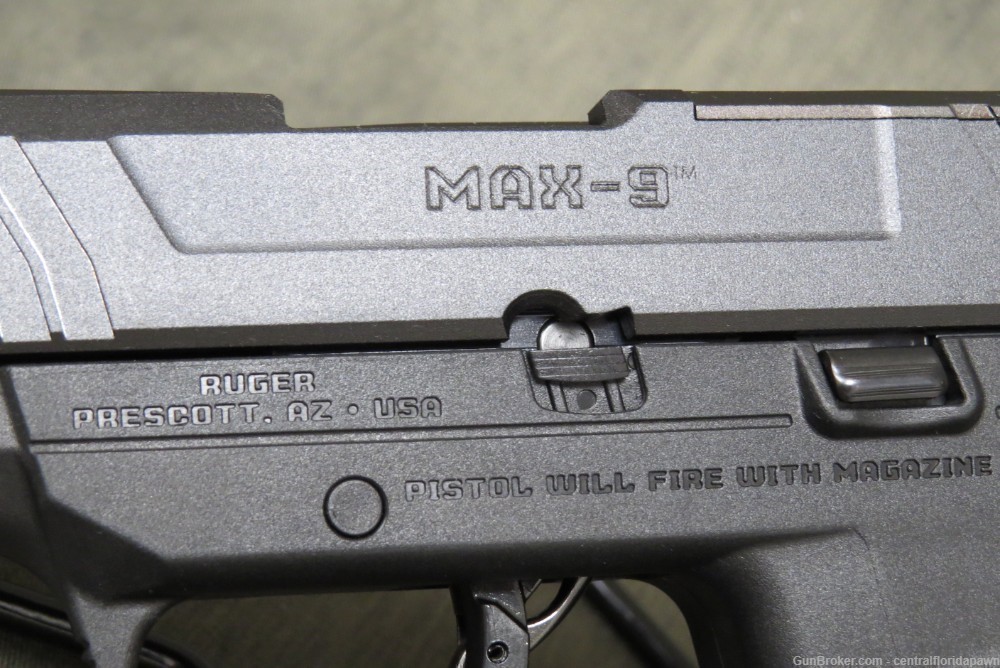 Ruger MAX-9 9mm Alloy Pistol 3.2" 9 mm 3500 12+1-img-2