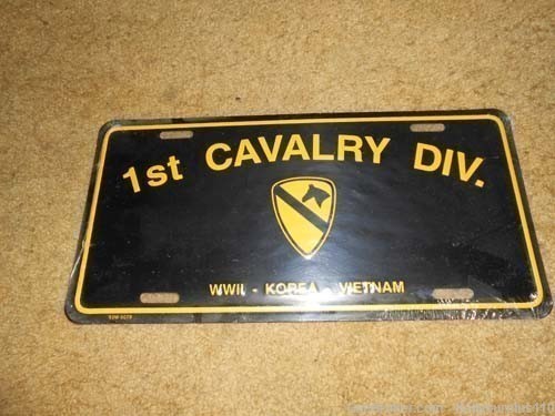  1st Cavalry Division License Plate-img-0