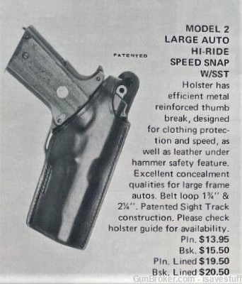 Colt Commander 9mm 45ACP Safariland L/H Lined Leather Holster 38 Super-img-8